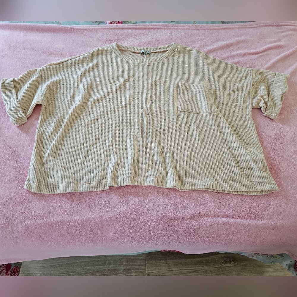 Women's Boxy Short Sleeve Knit Top